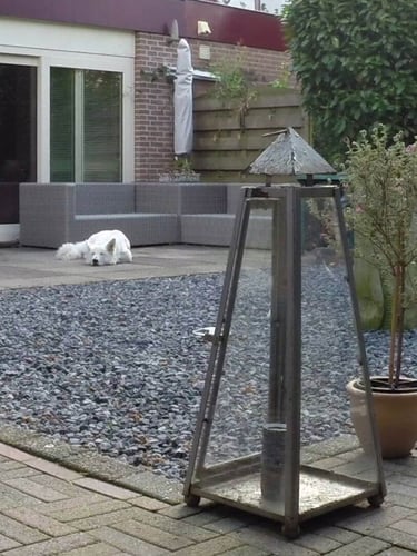 Ardenner split 14 - 20 toegepast in de siertuin