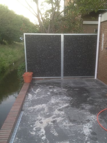 Basalt breuksteen 50 - 80mm (5 - 8cm) aangelegd