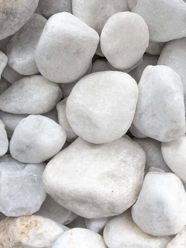 Carrara keien 40 - 80mm (4 - 8cm) (nat)