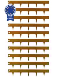 Multi-Edge METAL Afboording Corten staal, per set