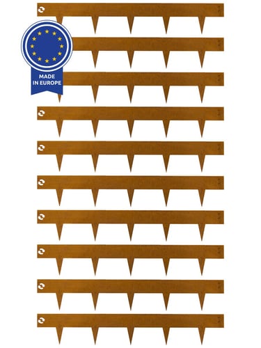 Multi-Edge METAL Afboording Corten staal 100x17,5cm, set 10 stuks