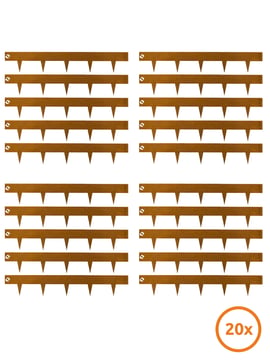 Multi-Edge METAL Afboording Corten staal 100x17,5cm, set 20 stuks