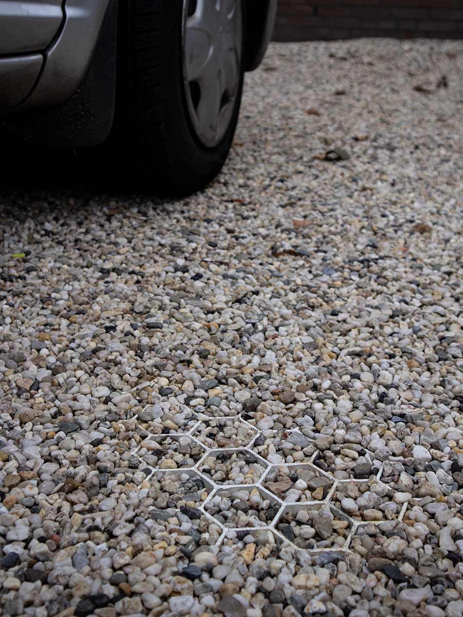 Volle pallet grindstabilisatie Eurogravel PRO wit (33,13m2 = €14,48/m2)