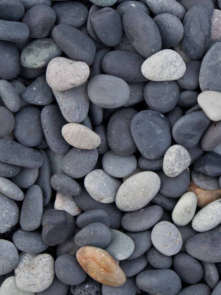 Beach pebbles zwart 8 - 16mm