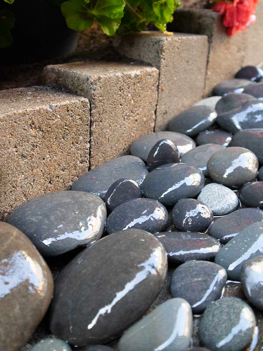 Beach Pebbles Large 30 - 60mm (3 - 6cm) aangelegd (nat)
