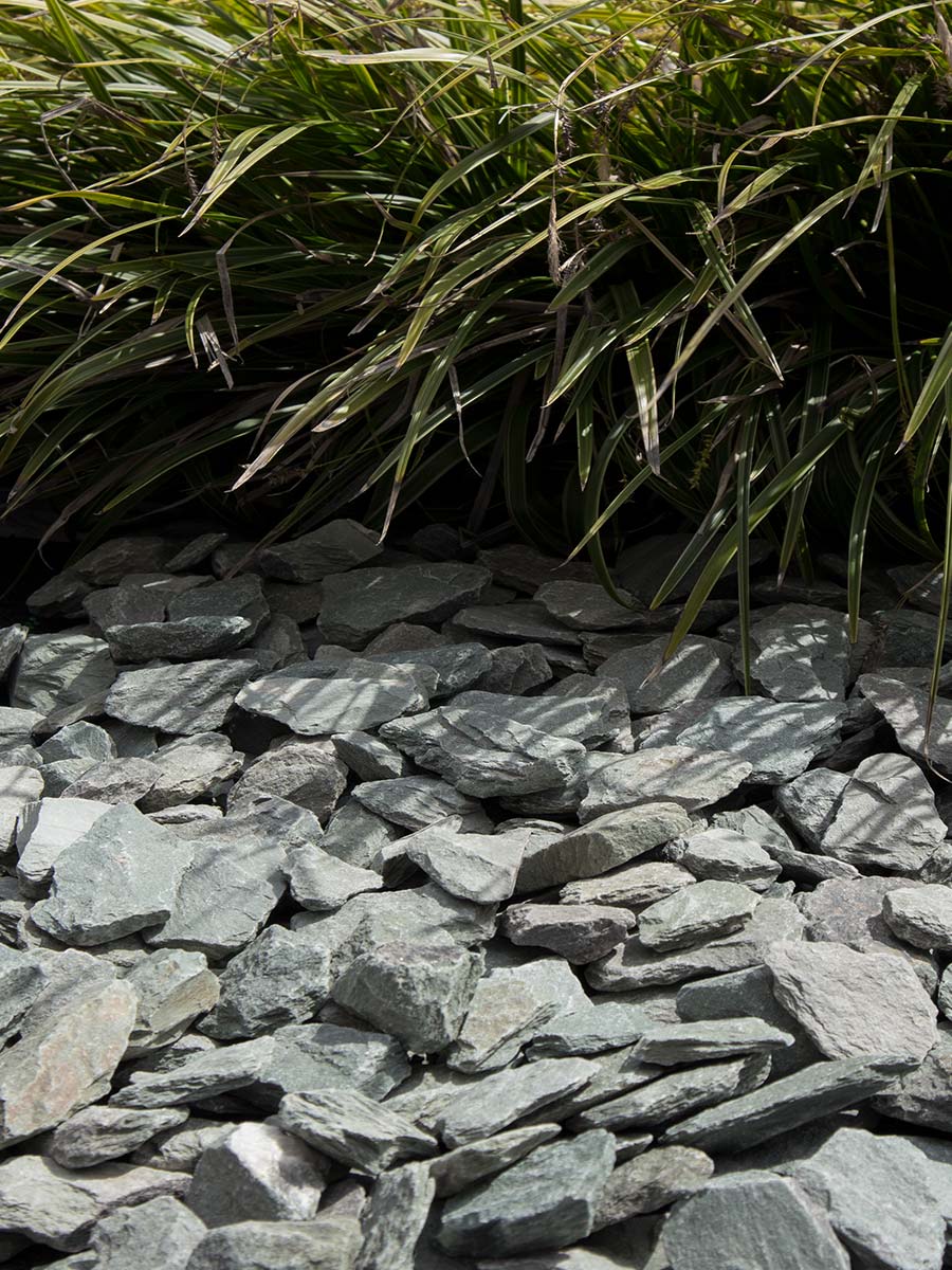 Canadian slate groen 30 - 60mm (3 - 6cm) aangelegd