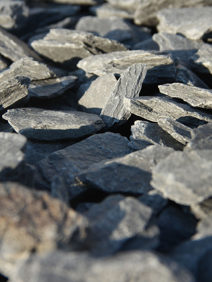Canadian slate zwart 30 - 60mm detail