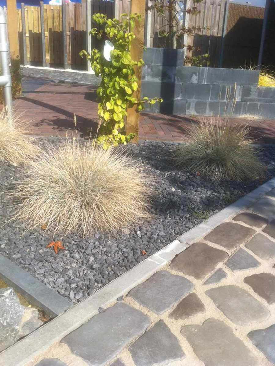 Doornikse kalksteen split siertuin