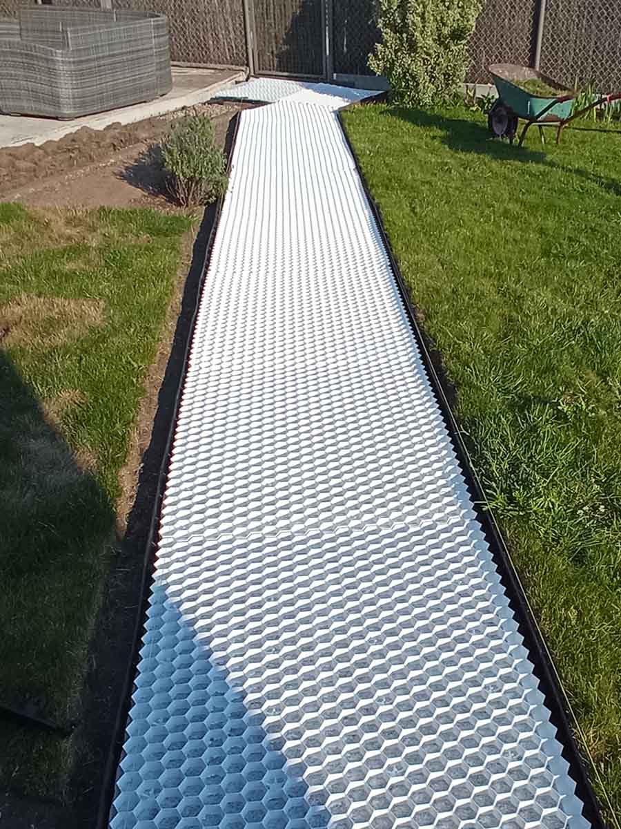 EuroGravel PLUS grindstabilisatie wit aangelegd