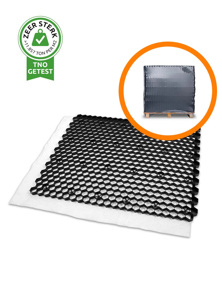 Volle pallet grindstabilisatie EuroGravel PLUS zwart (42,55m2)