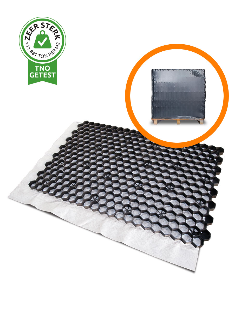 Volle pallet grindstabilisatie EuroGravel PRO zwart (33,13m2)
