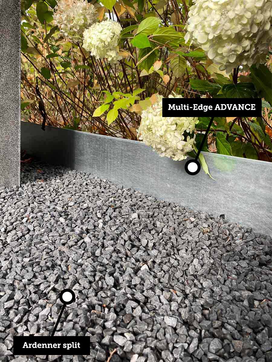 Multi-Edge ADVANCE afboording verzinkt aangelegd i.c.m. Ardenner split
