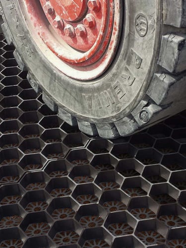 Easygravel grindmatten klein aangelegd
