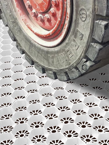 Easygravel 3XL grindstabilisatie wit aangelegd