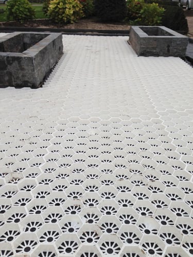 Easygravel 3XL grindstabilisatie wit aangelegd