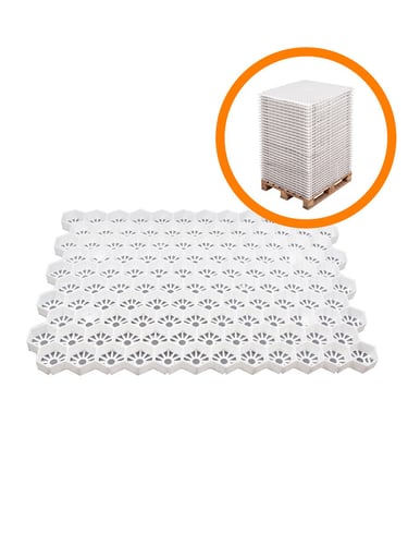 Volle pallet grindstabilisatie Easygravel 3XL wit (35,82m2)