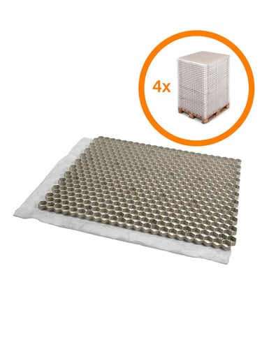Vier pallets grindplaten EuroGravel PLUS beige (170,2m2