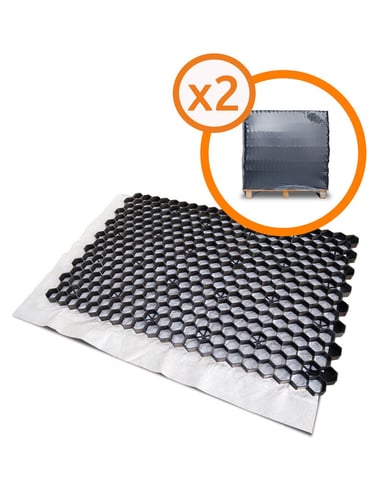Twee pallets grindplaten EuroGravel PLUS zwart (85,1m2)