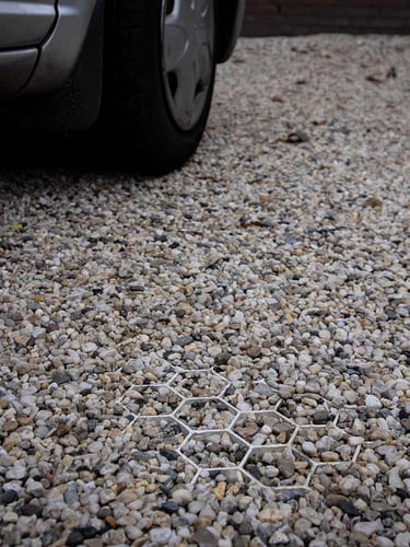 EuroGravel PRO grindstabilisatie wit aangelegd