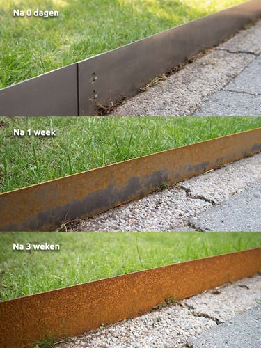 Multi-Edge METAL Afboording Corten staal roestingsproces