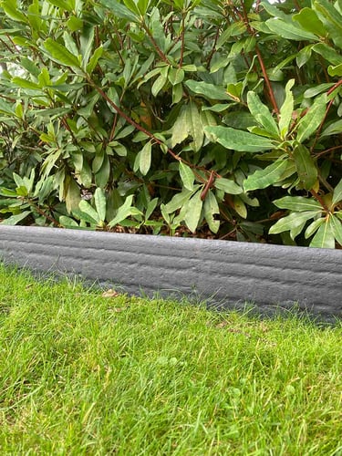 Multi-Edge ECO Recht 2m, grijs 20cm aangelegd
