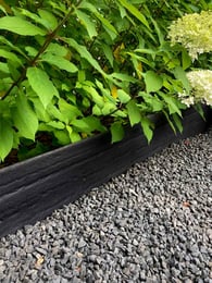 Multi-Edge ECO Recht 2m, zwart 20cm aangelegd