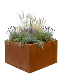 Multi-Edge FLORA High Plantenbak Corten staal aangelegd