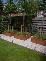 Multi-Edge FLORA High Plantenbak Corten staal