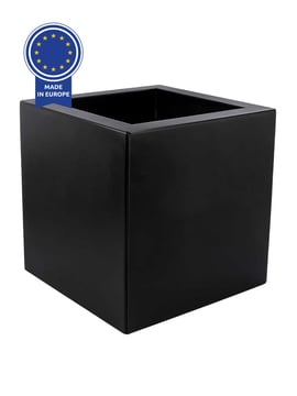 Multi-Edge FLORA Plantenbak Zwart 30x30x30cm
