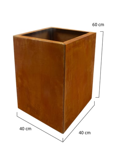 Multi-Edge FLORA High Plantenbak Corten staal 40x40x60cm