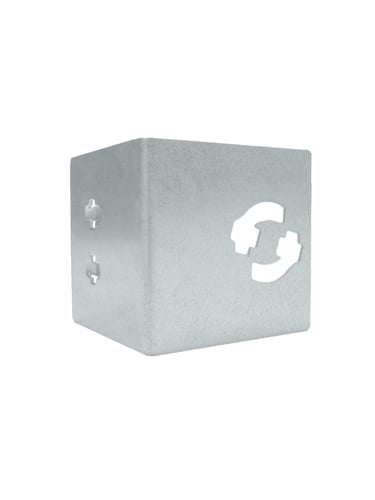 Multi-Edge METAL Hoekstuk Verzinkt 7,5x7,5x7,5cm (voor Multi-Edge Metal 17,5cm)