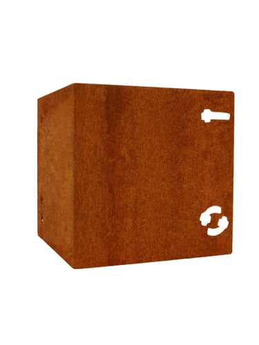 Multi-Edge METAL Hoekstuk Corten staal 17,5x17,5x17,5cm (voor Multi-Edge Metal 27,5cm)