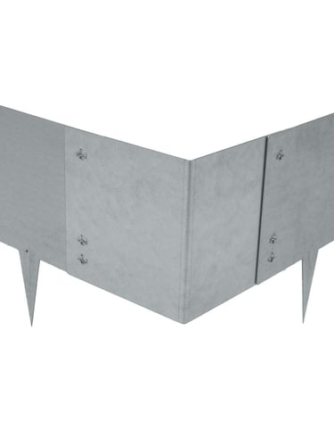 Multi-Edge METAL Hoekstuk Verzinkt 27,5x27,5x27,5cm