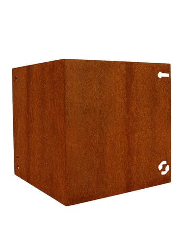 Multi-Edge METAL Hoekstuk Corten staal 27,5x27,5x27,5cm (voor Multi-Edge Metal 37,5cm)