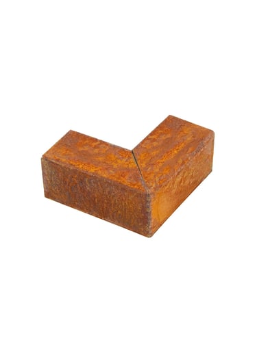 Multi-Edge PROFILE Corten staal u-profiel hoekstukken voor opsluitbanden 5x5x5x12cm