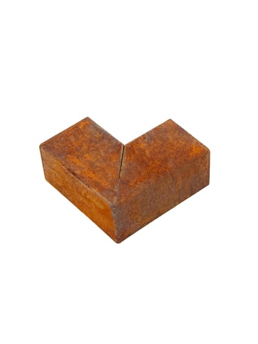 Multi-Edge PROFILE Corten staal u-profiel hoekstukken voor opsluitbanden 5x6x5x12cm 