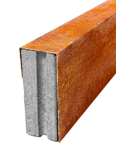 Multi-Edge PROFILE Corten staal u-profiel voor opsluitbanden 6cm breed