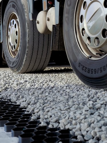 Easygravel 3XL grindstabilisatie zwart aangelegd