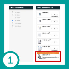 Losgestort bestellen stap 1